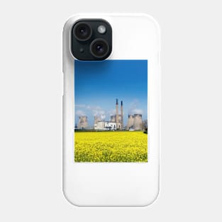 Ferrybridge power station and rape field (T190/0477) Phone Case