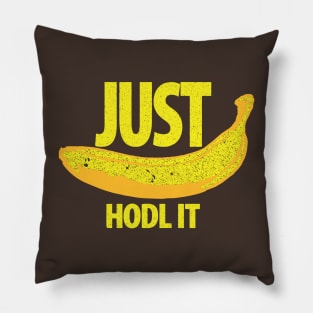 JUST HODL IT Apes Banana Yellow Version Pillow