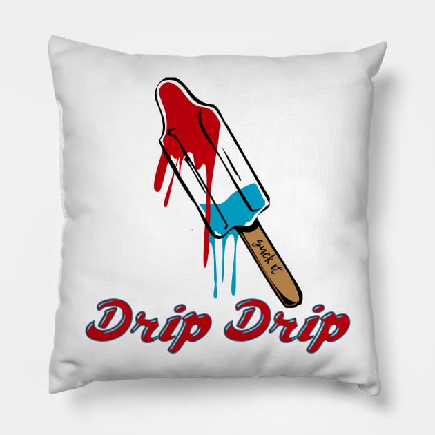 Drip Drip Pillow by DiamondEgo16