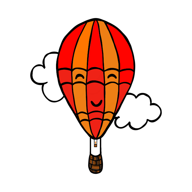 Happy Hot Air Balloon by MoreThanADrop