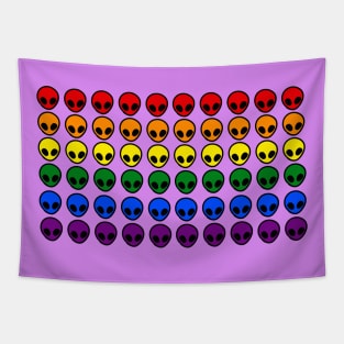 alien rainbow Tapestry