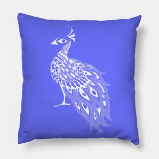 shine the peacock phoenix Pillow