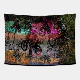 Dirt Biking Racing - Motocross Riders Tapestry