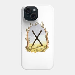 rune gebo - magical symbol Phone Case