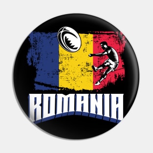 Rugby Romania Pin