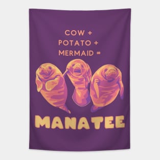 Cow + Potato + Mermaid = Manatee Tapestry