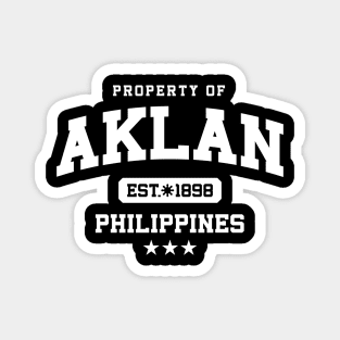 Aklan - Property of the Philippines Shirt (WHITE) Magnet