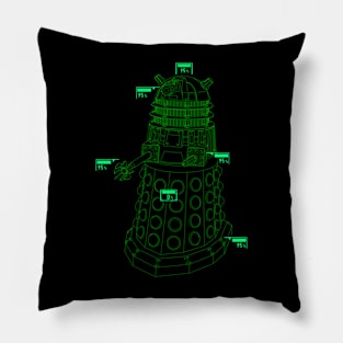 Exterminate the Robot Dark Pillow