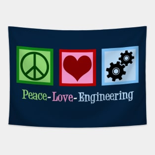 Peace Love Engineering Tapestry