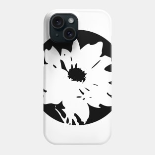 Simple monochrome circle flower Phone Case