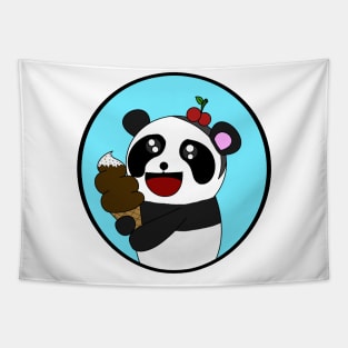 panda and ice cream Tapestry