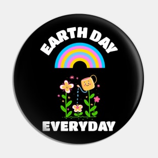 EARTH Day Celebration Cute Flowers Pin