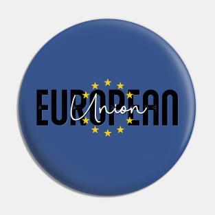 European Union Logo Pin