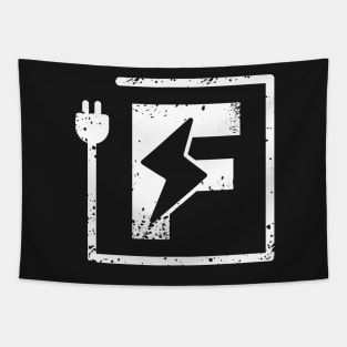 Electrical letter F | Electrician or Electrical Engineer name initial F, Electricity art Tapestry