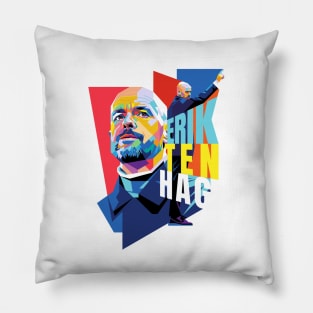 Erik Ten Hag Pop Art Pillow