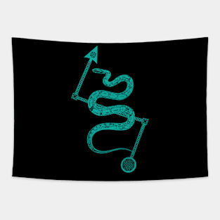 Pictish Serpent With Z Rod Tapestry