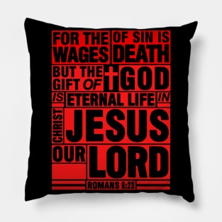 Romans 6:23 Eternal Life Pillow