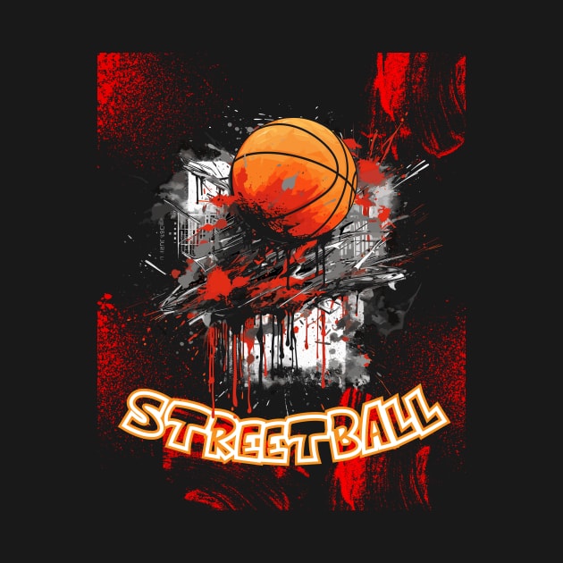 Streetball Basketball Art by mieeewoArt