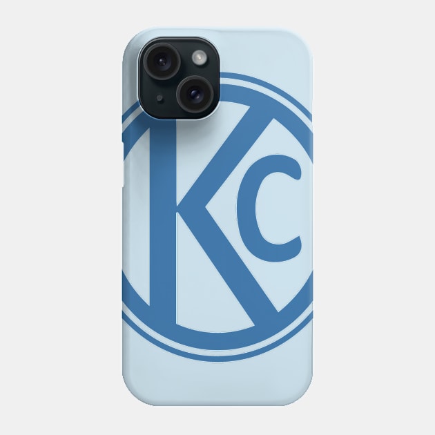 KC - blue circle Phone Case by tgilchrist88