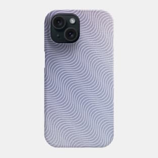 grey gradient wave pattern Phone Case