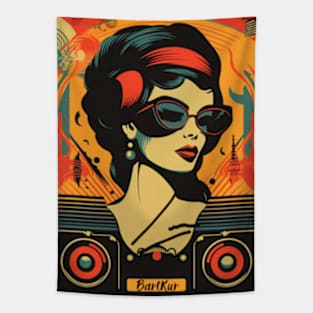 Radio Girl Tapestry