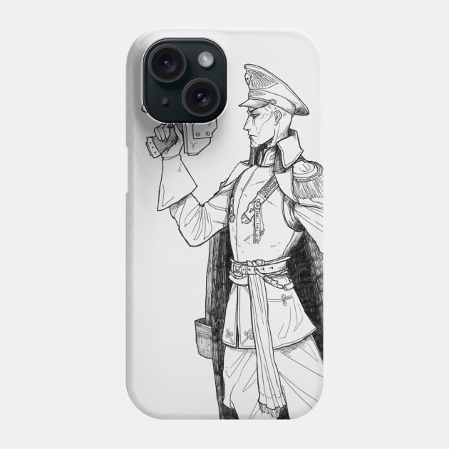 The Commissar - Light background Phone Case by Otto von Faust