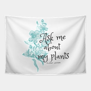 Ask me about my plants with Hawaiian hibiscus flowers Tapestry