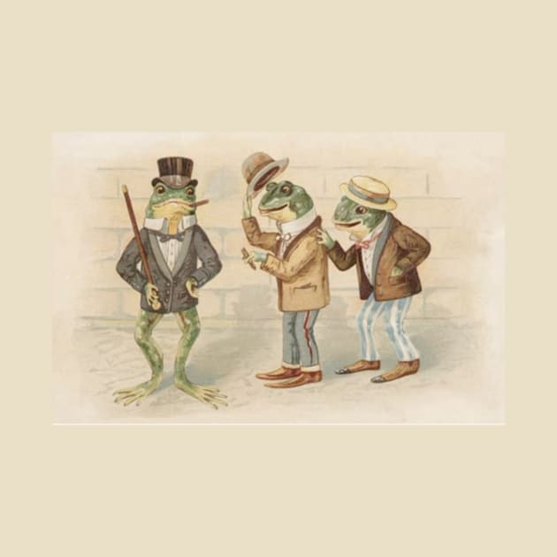 Old Fashioned Gentlemen Frogs by Star Scrunch