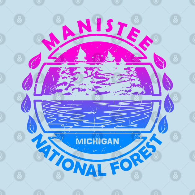 Disover Manistee National Forest, Michigan State, Nature Landscape - Manistee National Forest - T-Shirt