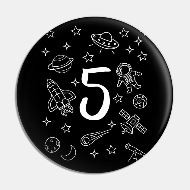 5th birthday space design, 5 years old birthday Pin by colorbyte