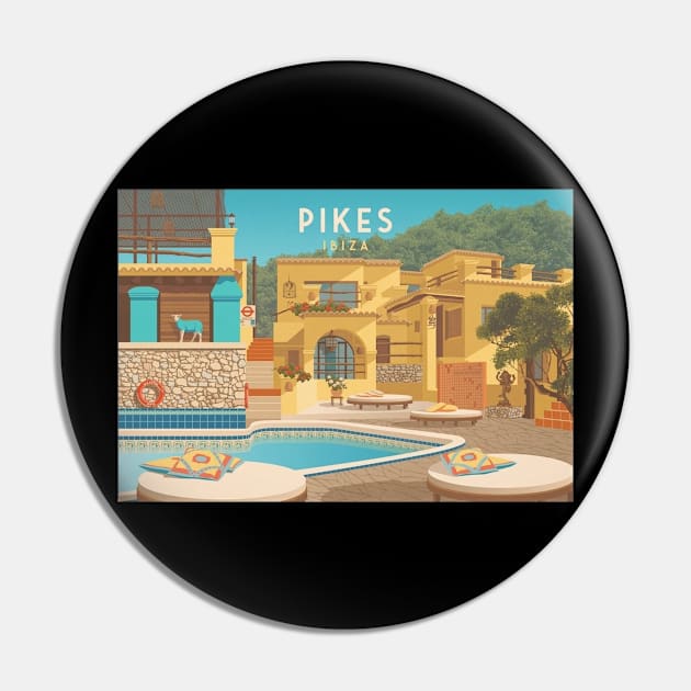 Pikes Ibiza Nightclub Pin by brizzaleave