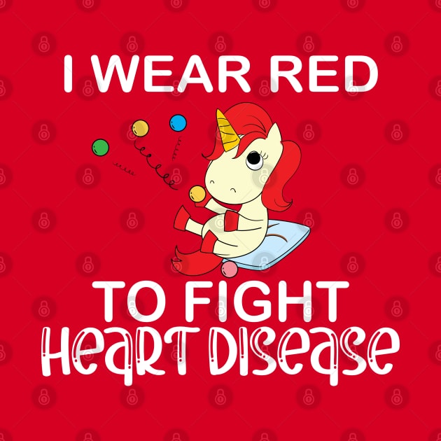 I Wear Red to Fight Heart Disease by YuriArt