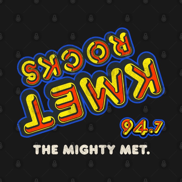 KMET The Mighty Met Retro Defunct LA Radio Station by darklordpug