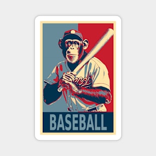 Chimpanzee Baseball Player HOPE Magnet