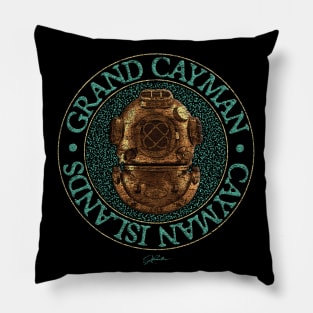 Grand Cayman, Cayman Islands, Vintage Diving Helmet Pillow