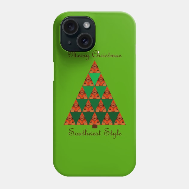 Southwest Holiday Greetings Phone Case by VKPelham