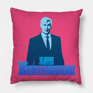 I Am Kenservative (Blue): A Political Barbie Inspired Design Pillow