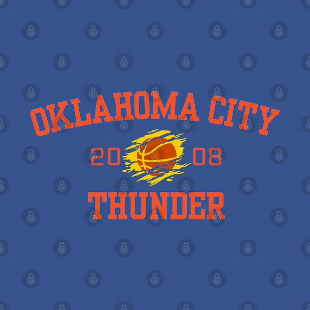 okc oklahoma thunder basketball by soft and timeless