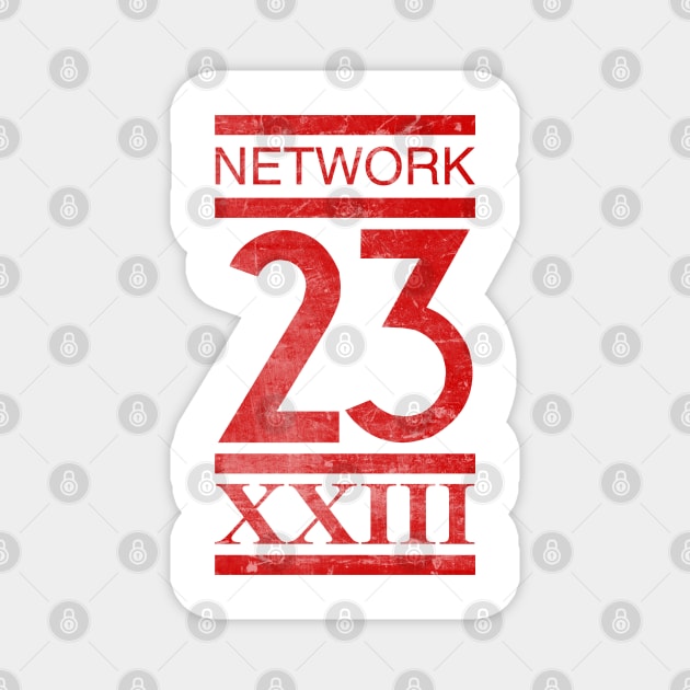 Network 23 Distressed Magnet by synaptyx