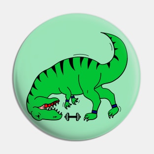 Train like a T-Rex by WOOF SHIRT Pin