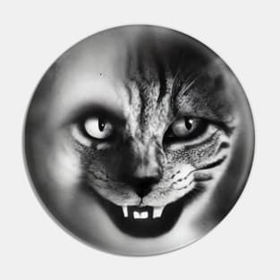 Creepy cat Pin