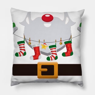 Social Worker Claus Santa Christmas Costume Pajama Pillow