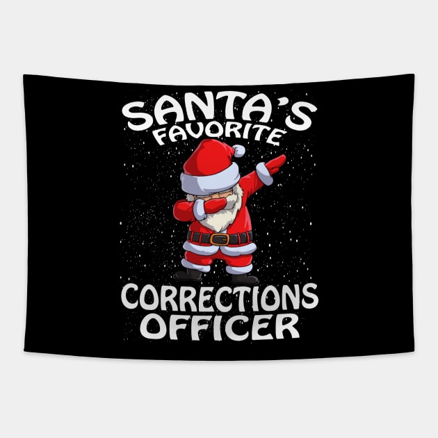 Santas Favorite Corrections Officer Christmas Tapestry by intelus