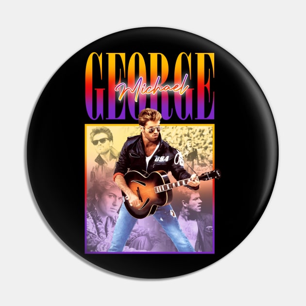 VINTAGE BOOTLEG GEORGE MICHAEL 90S Pin by Archer Expressionism Style