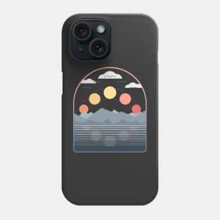 Minimal Sunset Mountainside Phone Case