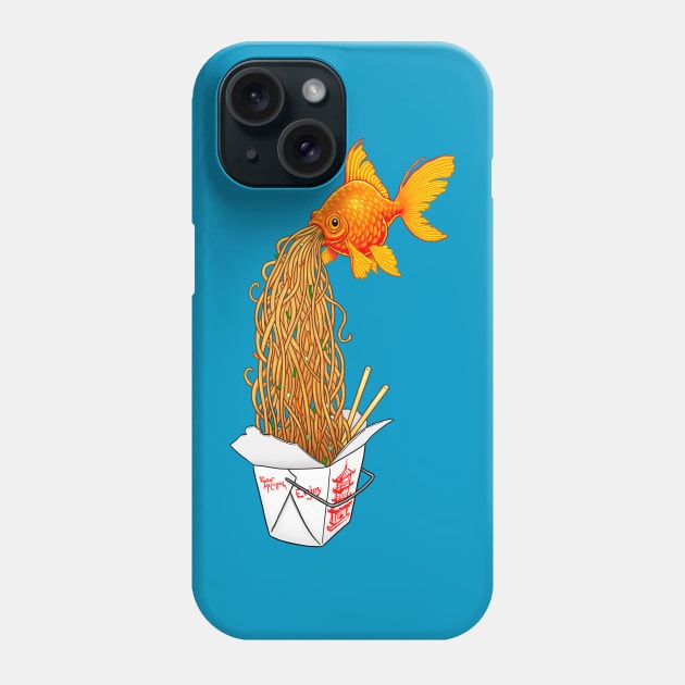 Chow Mein Goldfish Phone Case by CritterArt