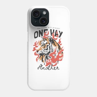 tiger and fire Phone Case