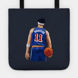 Klay Thompson Vector Back with Ball Above Waist Qiangy Tote