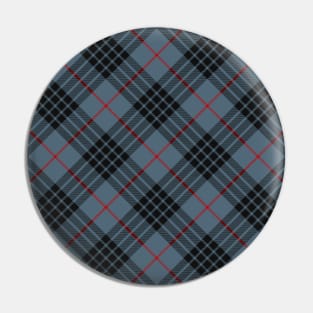 Clan Mackay Blue Tartan Rotated Pin