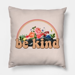 Vintage landscape Be kind Pillow